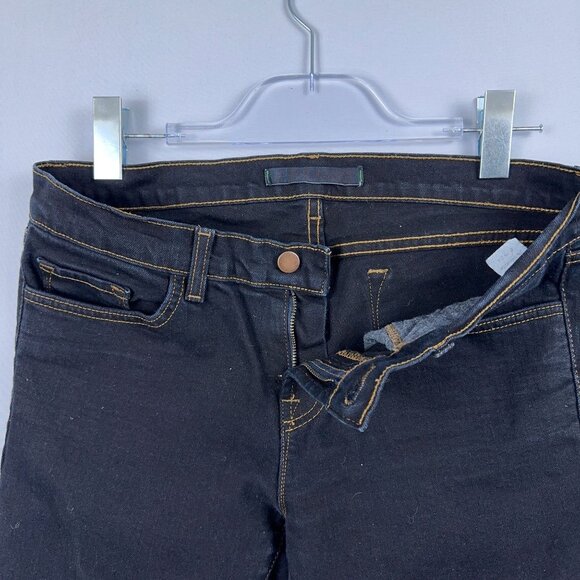 J Brand Straight Leg Jeans Womens Size 30 Low Rise Dark Wash Denim Blue - Picture 5 of 13